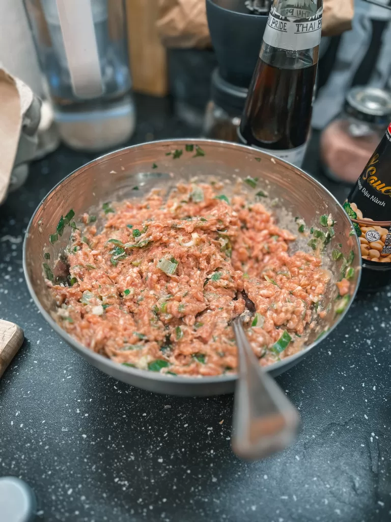 Masová směs do jiaozi knedlíčků